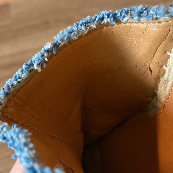 Marc Fisher Denim Adria Jute Womens 9 Open Toe Platform Espadrille Sandal Y2K - Picture 9 of 10